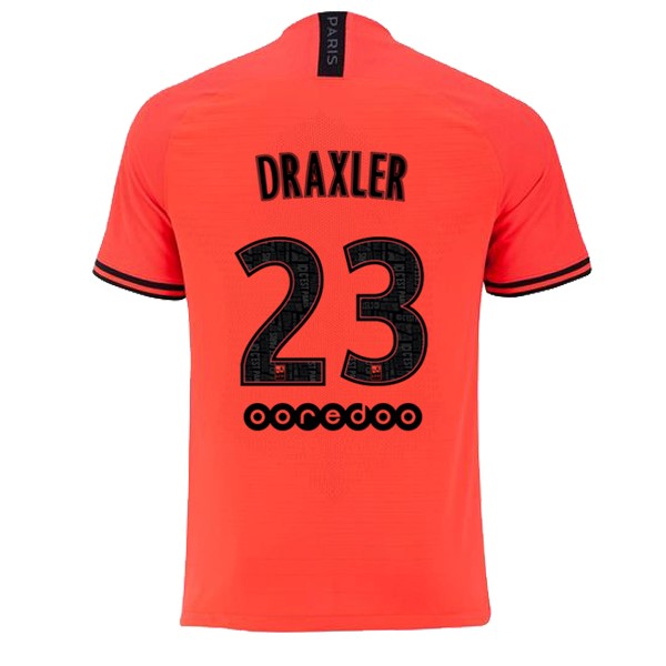 JORDAN Camiseta Paris Saint Germain NO.23 Draxler Segunda equipación 2019-2020 Naranja